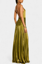 Doris | Off-Shoulder Maxi Dress | Elegant Flowing Style in Green