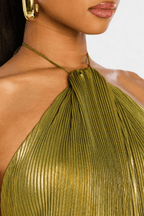 Doris | Off-Shoulder Maxi Dress | Elegant Flowing Style in Green