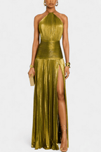 Doris | Off-Shoulder Maxi Dress | Elegant Flowing Style in Green