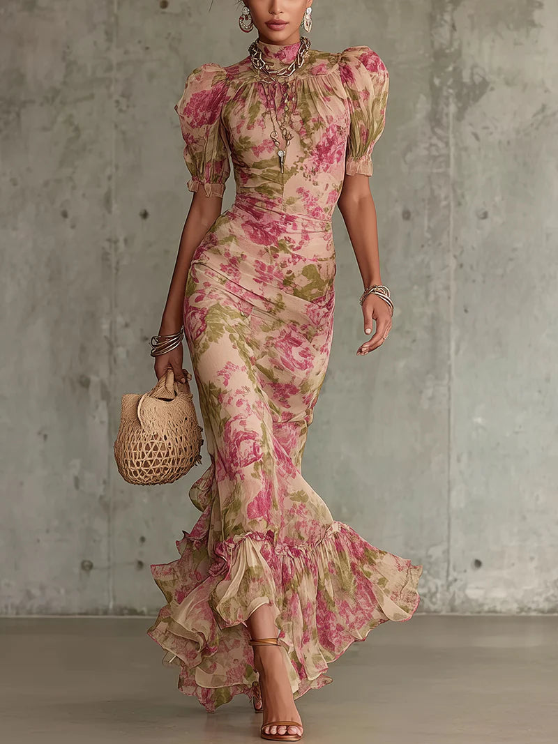 Adeline | Women's Floral Maxi Dress | Elegant Flowing Style