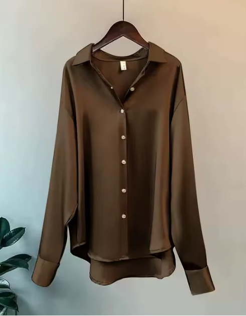 Aria | Women's Classic Long Sleeve Blouse | Elegant and Versatile
