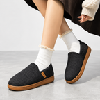 Sienna | Women's Cushioned Fleece-Lined Slippers, Hard Sole Winter House Shoes