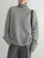 Barbara | Women's Cashmere Turtleneck Sweater, Soft Luxury Winter Knit Pullover for Casual Wear