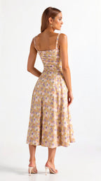 Carys | Women’s Floral Midi Dress | Elegant Everyday Romance