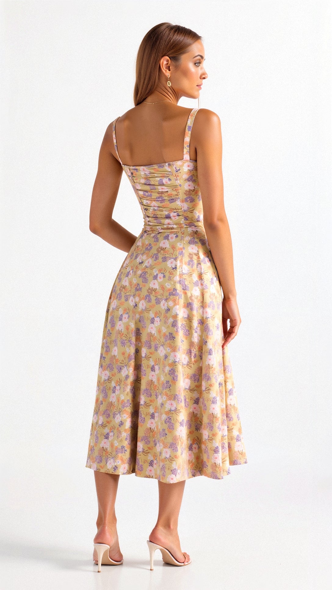 Carys | Women’s Floral Midi Dress | Elegant Everyday Romance