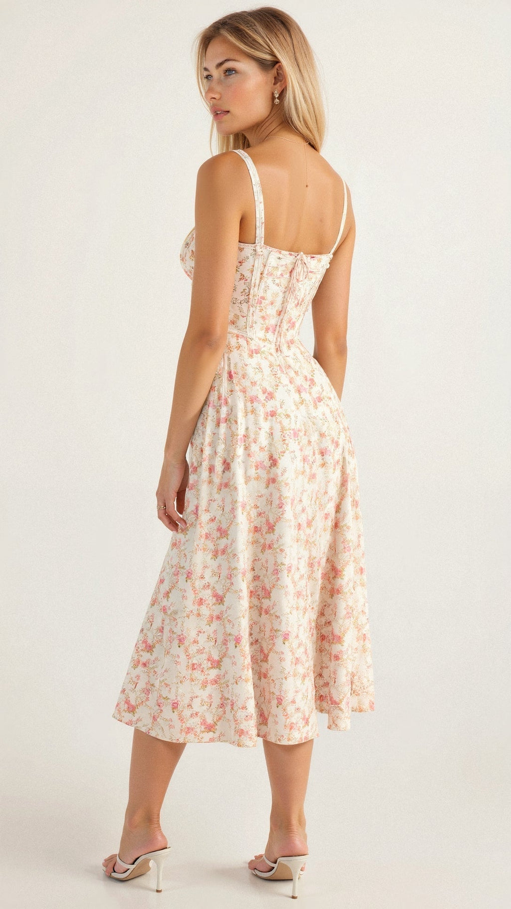 Carys | Women’s Floral Midi Dress | Elegant Everyday Romance