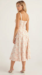 Carys | Women’s Floral Midi Dress | Elegant Everyday Romance