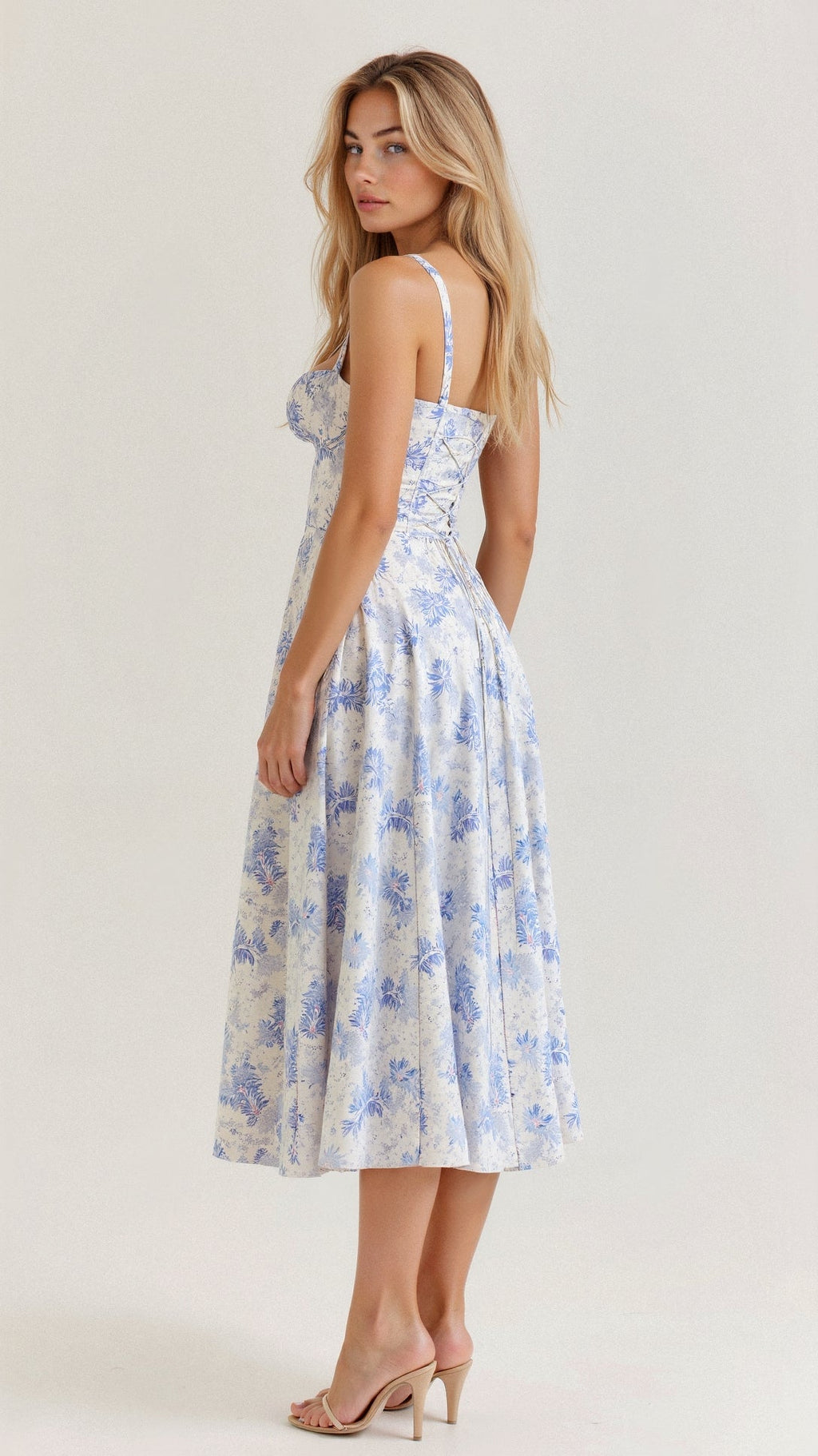 Carys | Women’s Floral Midi Dress | Elegant Everyday Romance