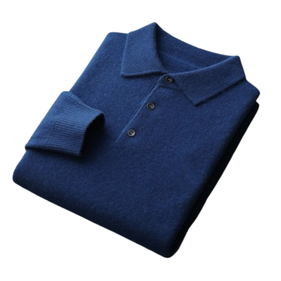 Marcel | Wool Polo Collar Jumper | Classic and Refined