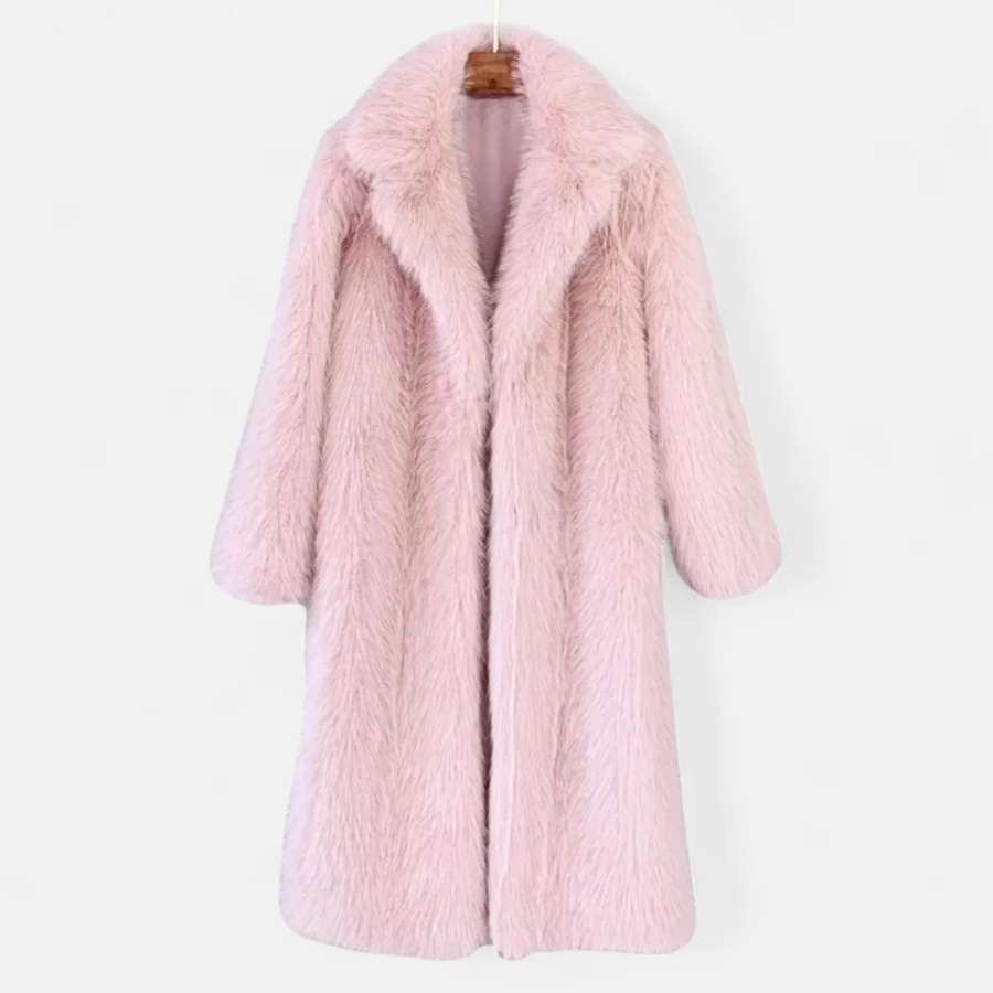 Linda | Long Faux Fur Overcoat | Luxurious and Warm
