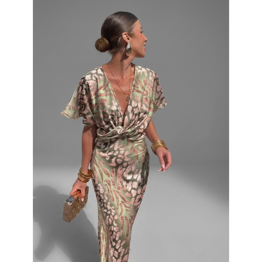 Laura | Women's V-Neck Summer Dress | Chic and Flowing