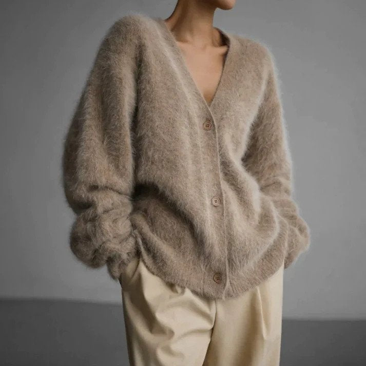 Maya | Women's Longline Knit Cardigan, Modern Soft Knit Winter Layer for Casual Wear