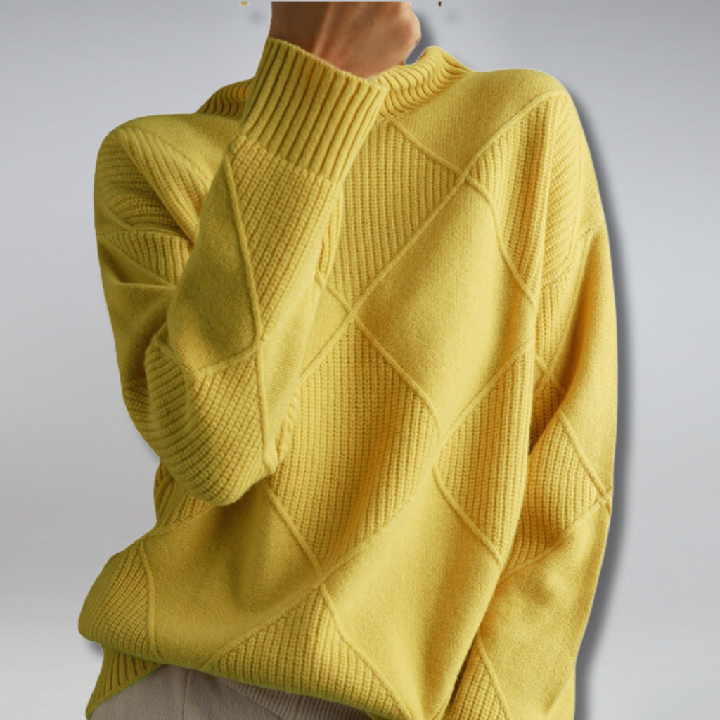 Aurelia | Women's Turtleneck Cashmere Sweater, Luxury Soft Knit Winter Pullover