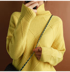 Aurelia | Women's Turtleneck Cashmere Sweater, Luxury Soft Knit Winter Pullover