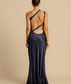 Amara | One-Shoulder Satin Maxi Dress | Sleek Glamour with Timeless Elegance