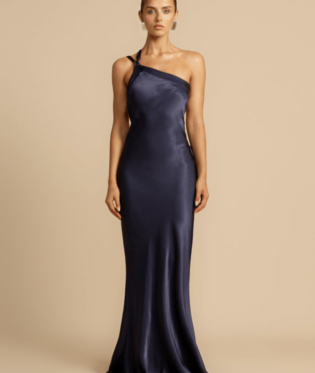 Amara | One-Shoulder Satin Maxi Dress | Sleek Glamour with Timeless Elegance