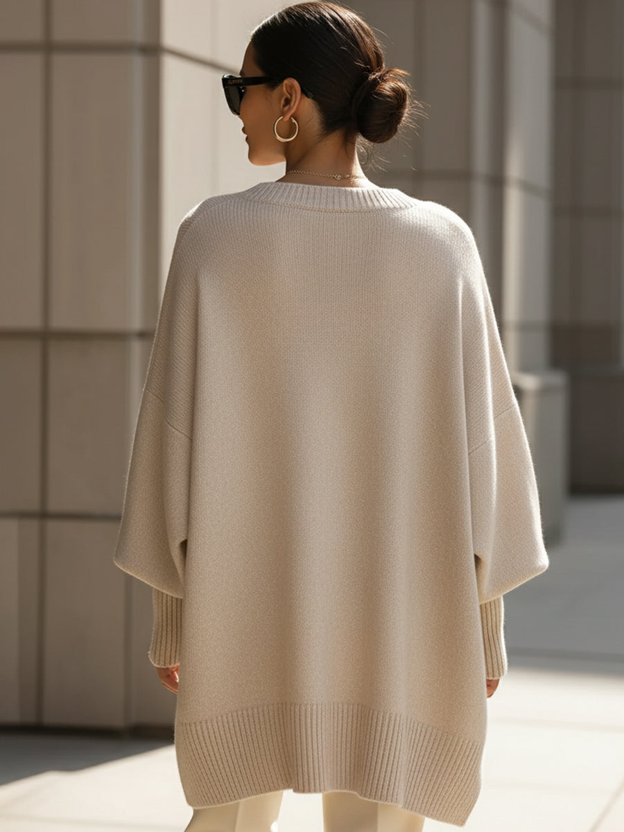 Alexandra | Women's Oversized Sweater, Relaxed Knit Winter Casual Pullover