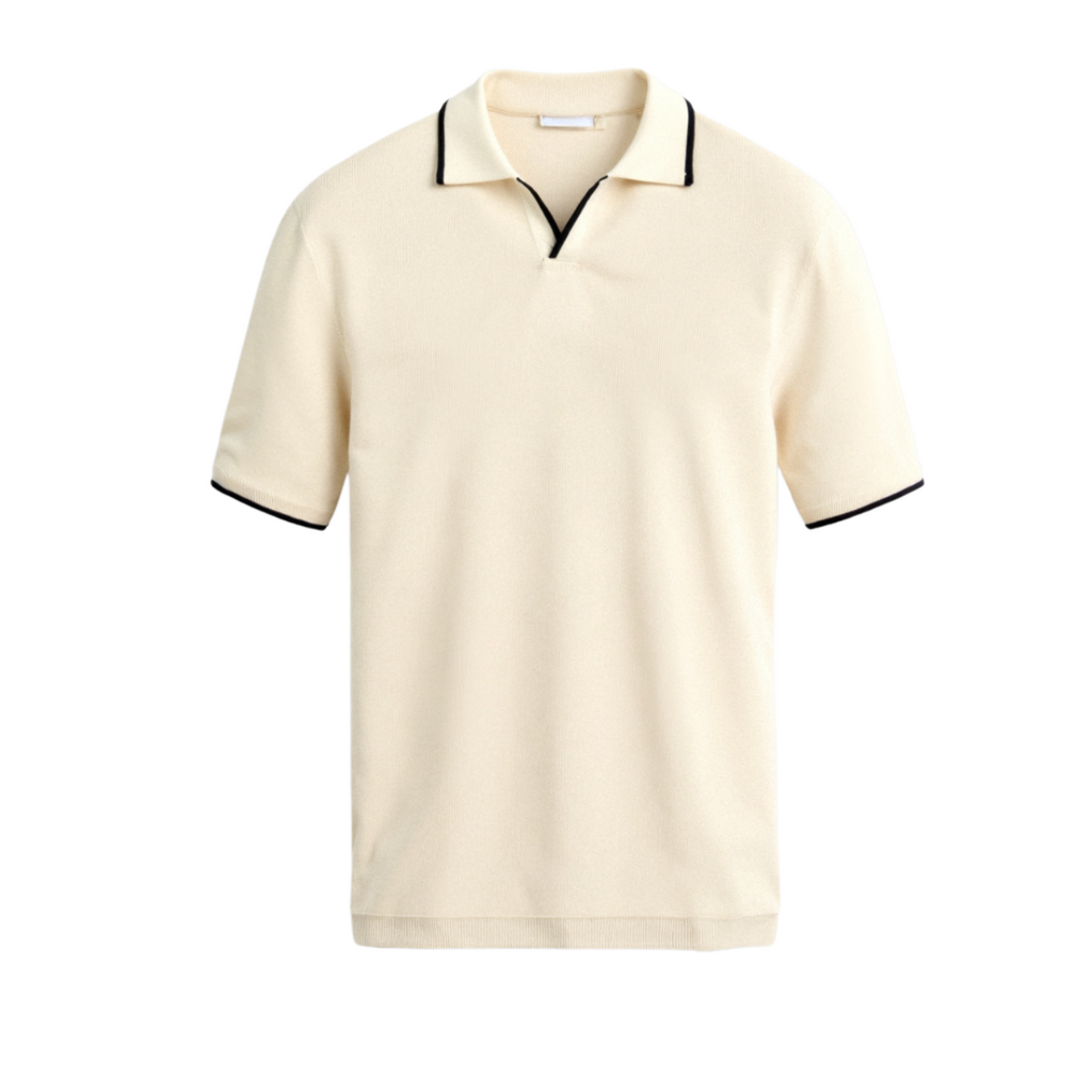 Arlo | Men's Contrast Slim Fit Polo Shirt | Modern and Refined