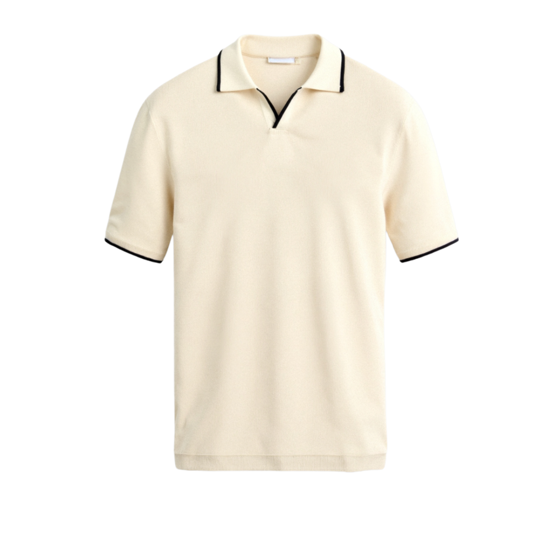 Arlo | Men's Contrast Slim Fit Polo Shirt | Modern and Refined