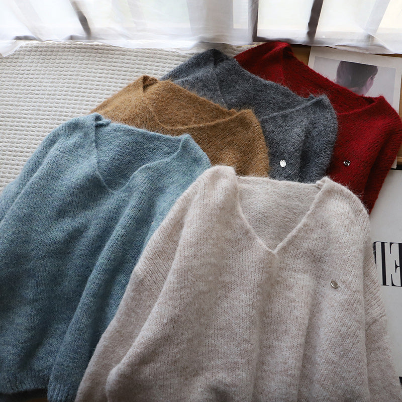 Lola | Women's Soft Knit Sweater, Cashmere Blend Winter Pullover for Casual Wear