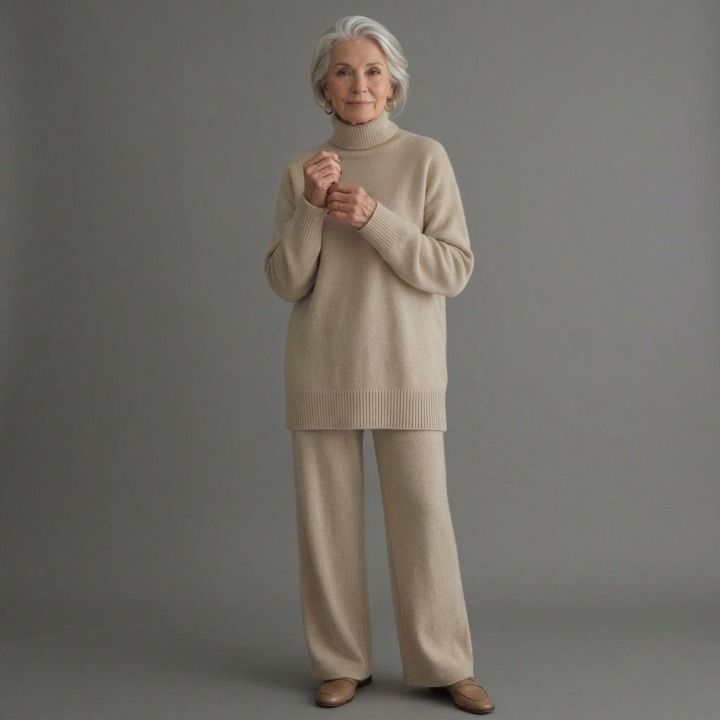Adriana | Women's Oversized Turtleneck Sweater, Soft Cashmere Winter Pullover
