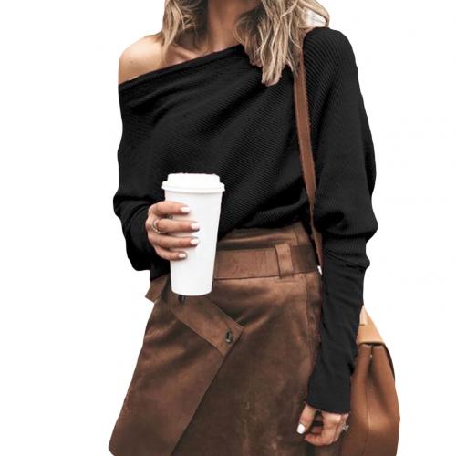 Annika | Women's Off-Shoulder Knit Sweater, Soft Ribbed Winter Pullover for Elegant Casual Wear