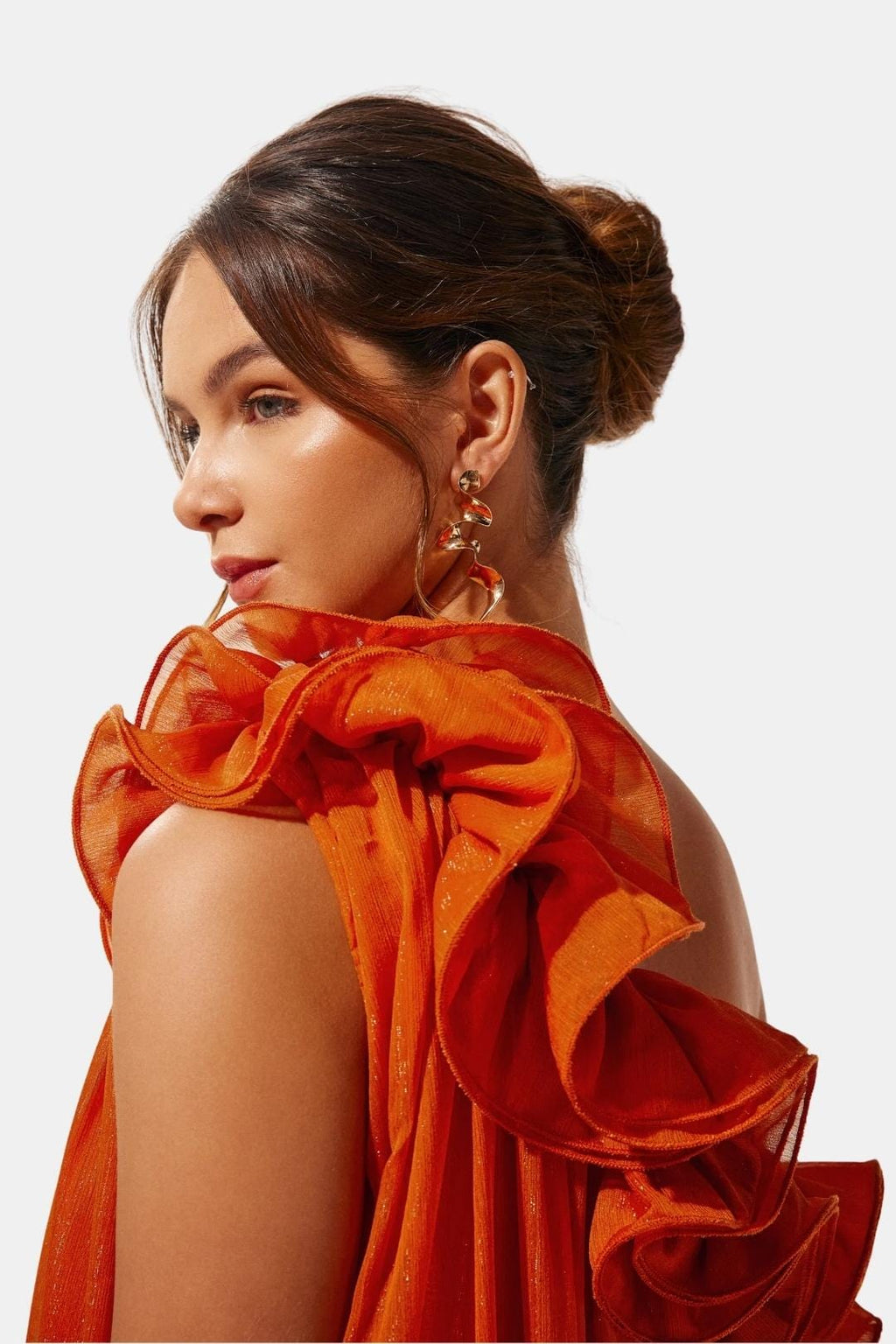 Lilah | One-Shoulder Floral Maxi Cocktail Dress | Romantic Elegance for Special Moments