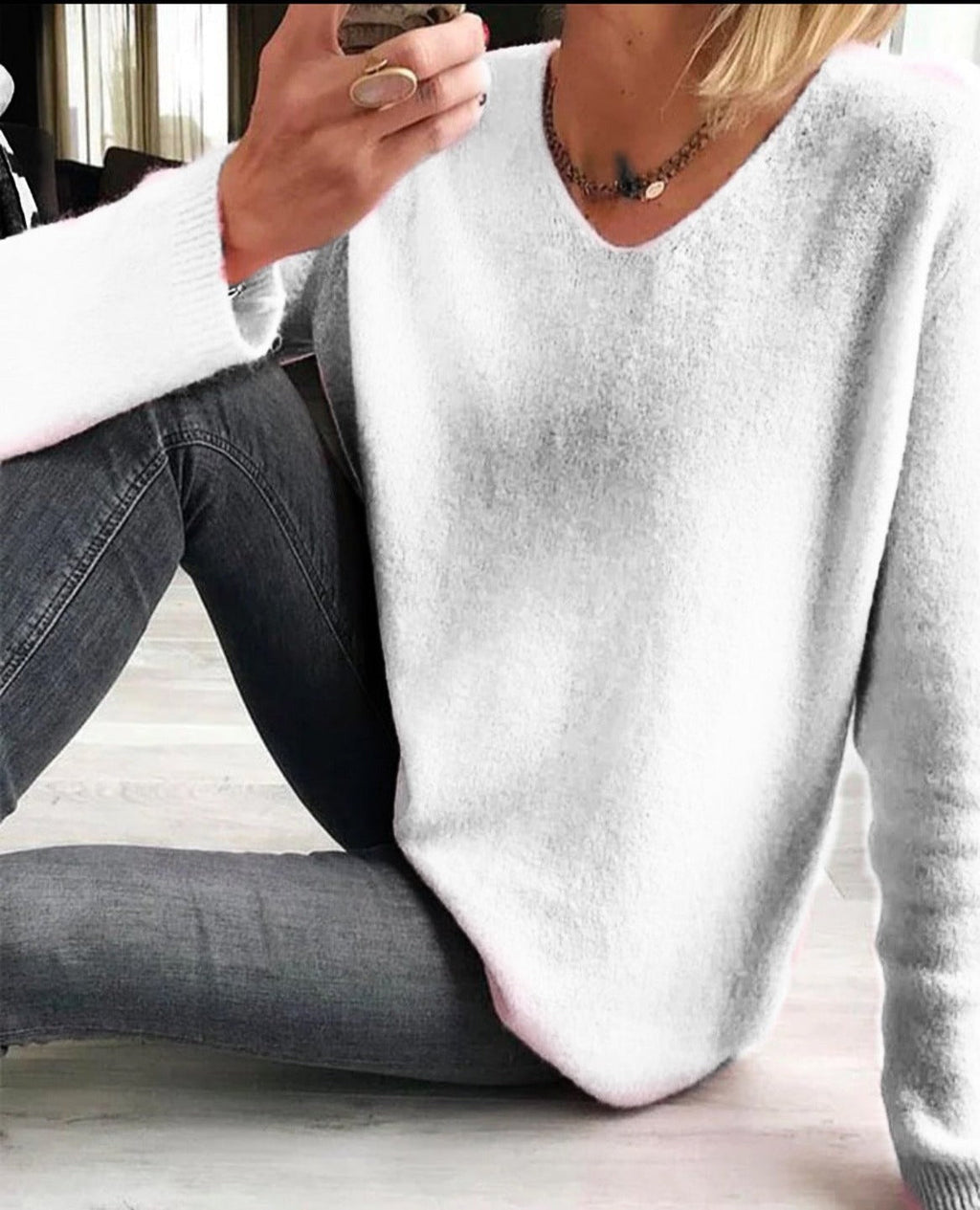 Matilda | Women's Knit Sweater, Casual Soft Wool Blend Winter Pullover for Everyday Wear