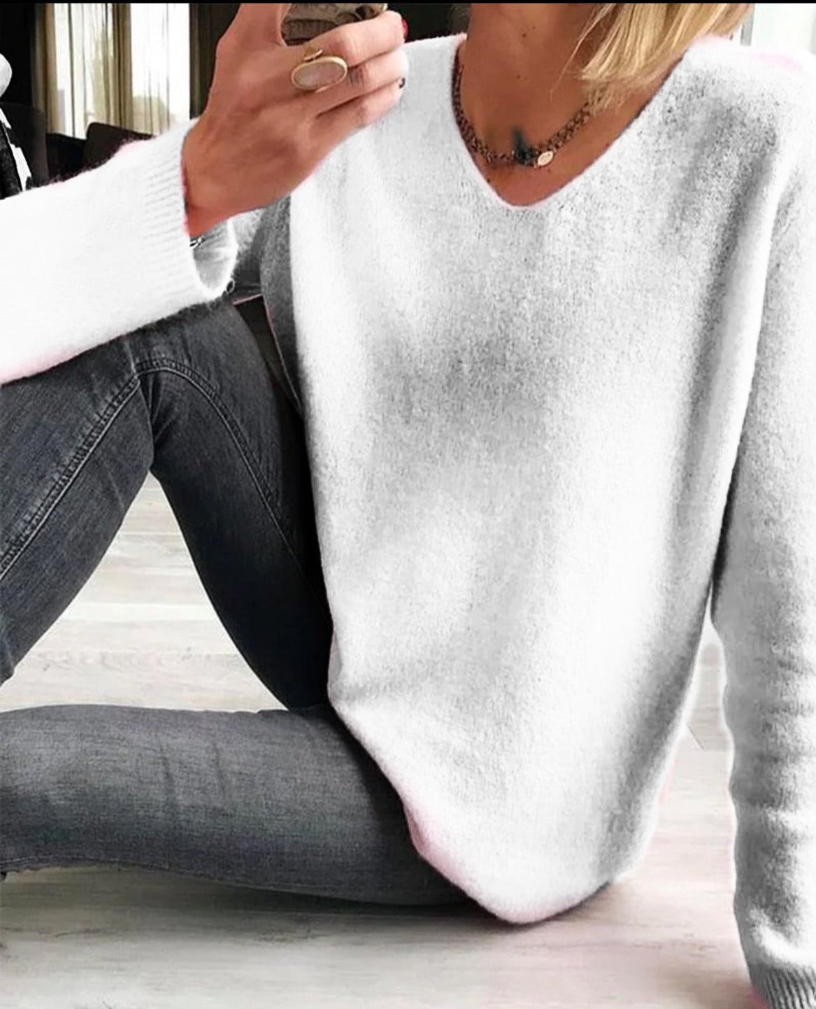 Matilda | Women's Knit Sweater, Casual Soft Wool Blend Winter Pullover for Everyday Wear