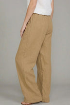 Judy | Women’s Wide Leg Drawstring Summer Trousers | Lightweight Comfort & Effortless Style