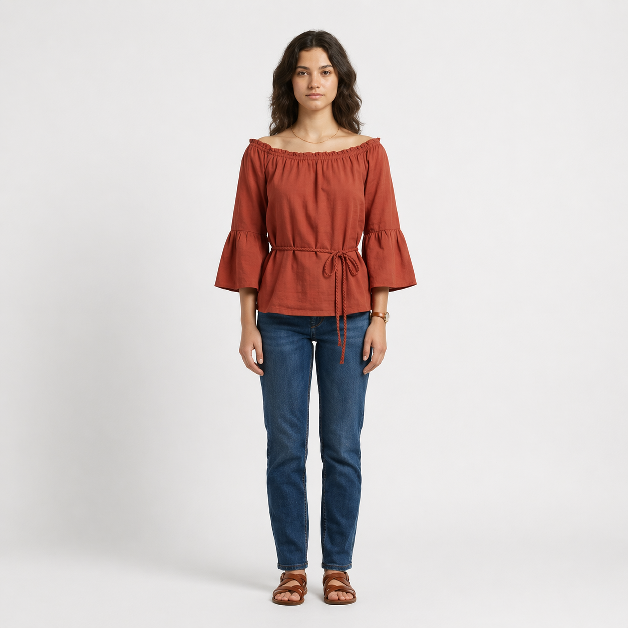 Isabella | Women's Red Casual Blouse