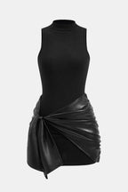 Chiara | Tie Front Sleeveless Mini Dress | Flattering and Effortlessly Stylish