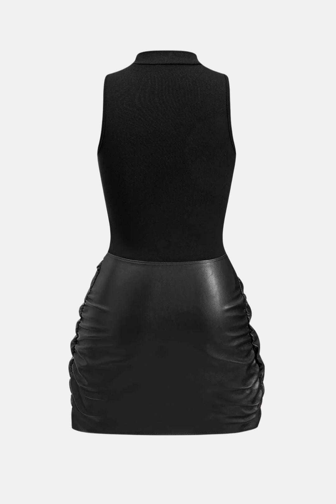 Chiara | Tie Front Sleeveless Mini Dress | Flattering and Effortlessly Stylish