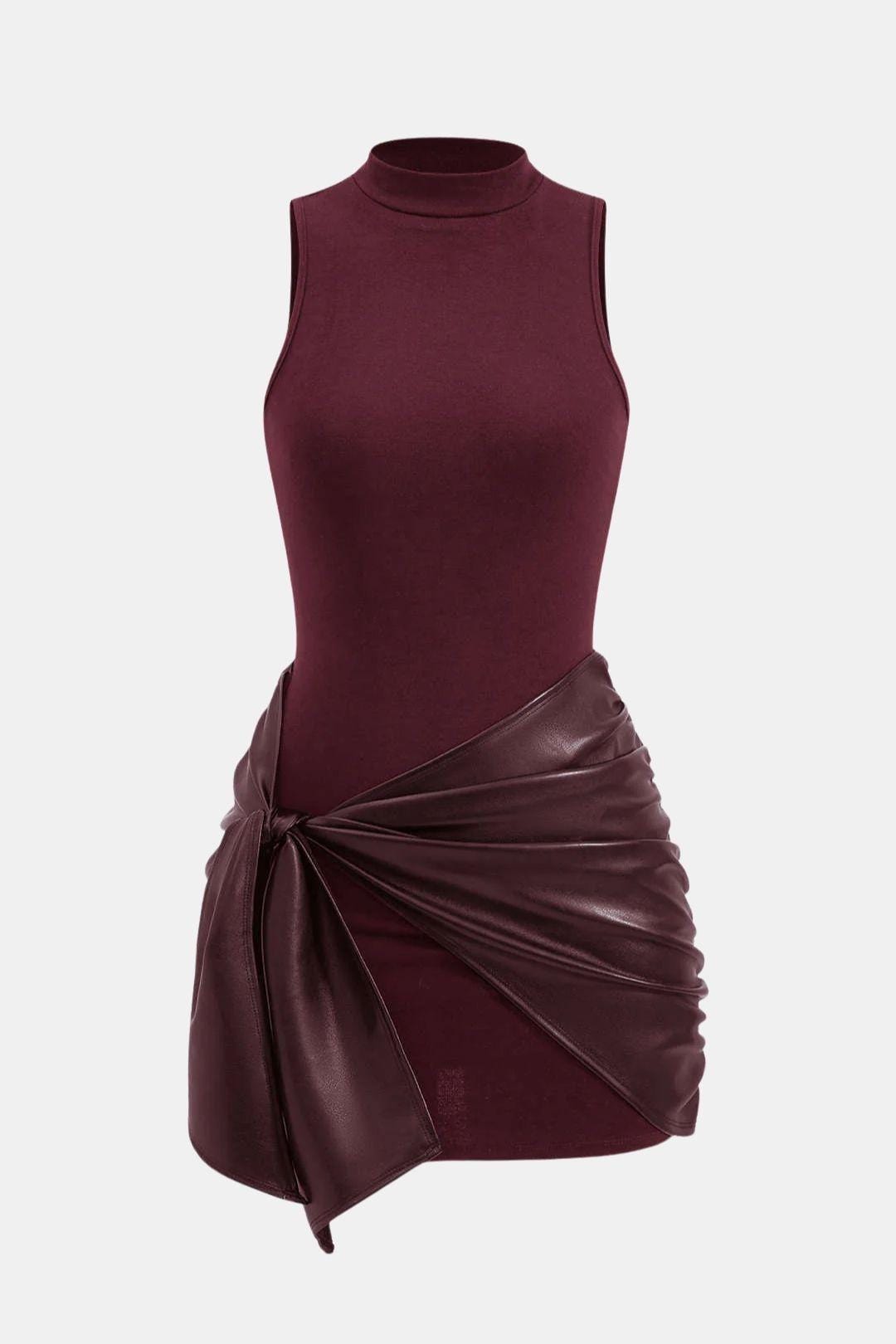 Chiara | Tie Front Sleeveless Mini Dress | Flattering and Effortlessly Stylish