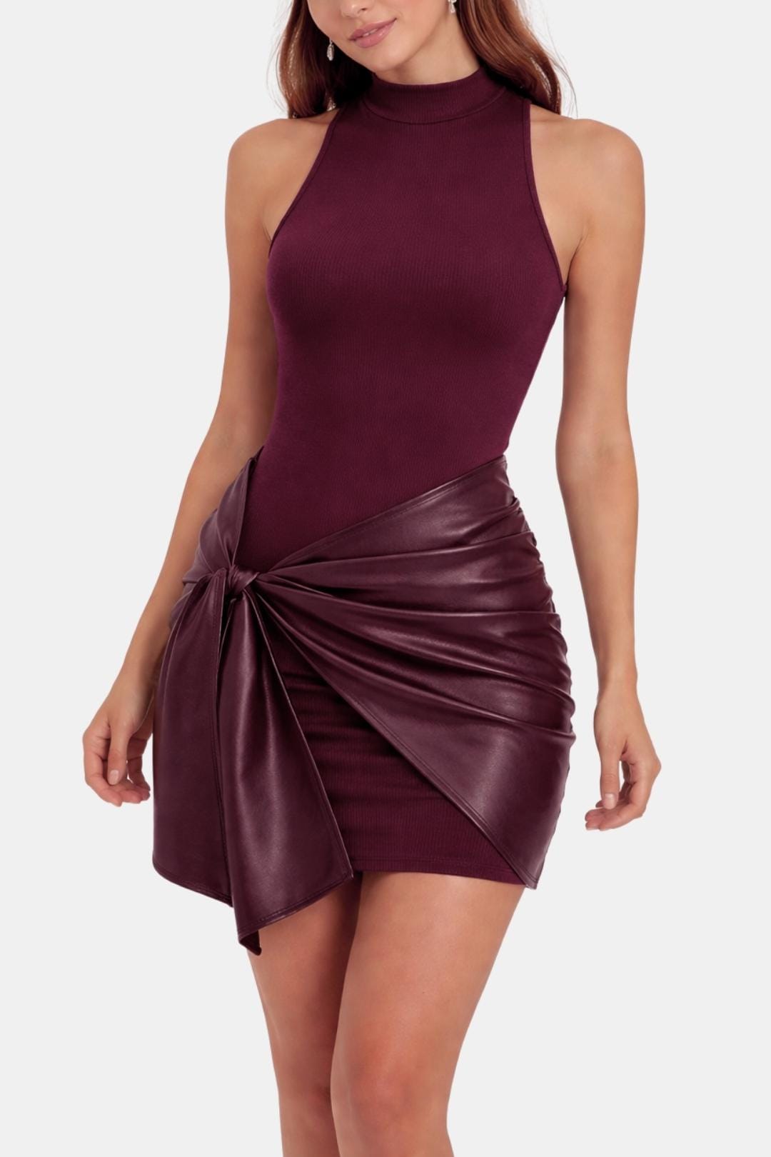 Chiara | Tie Front Sleeveless Mini Dress | Flattering and Effortlessly Stylish