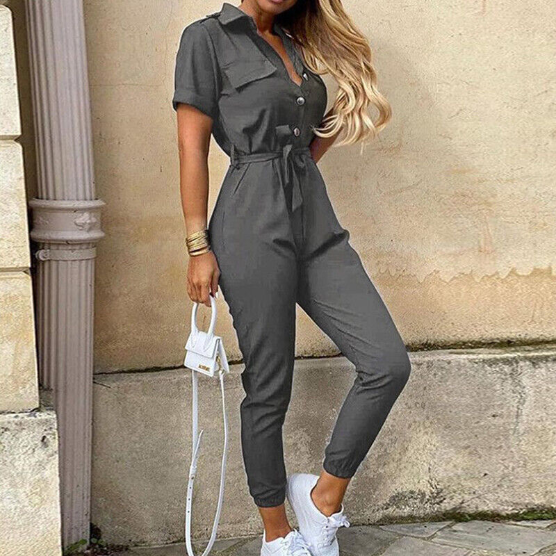 Olivia | Women’s Tie-Waist Ankle-Length Jumpsuit | Effortless Elegance for Every Occasion
