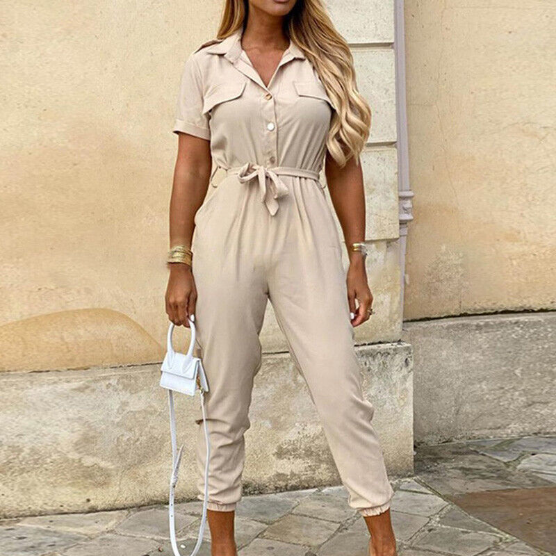 Olivia | Women’s Tie-Waist Ankle-Length Jumpsuit | Effortless Elegance for Every Occasion