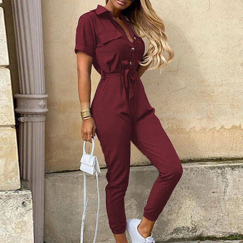Olivia | Women’s Tie-Waist Ankle-Length Jumpsuit | Effortless Elegance for Every Occasion