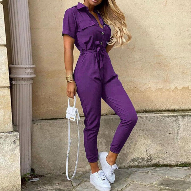 Olivia | Women’s Tie-Waist Ankle-Length Jumpsuit | Effortless Elegance for Every Occasion