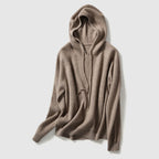 Giulia | Women's Hooded Cashmere Knit Sweater, Thermal Winter Pullover for Casual Wear