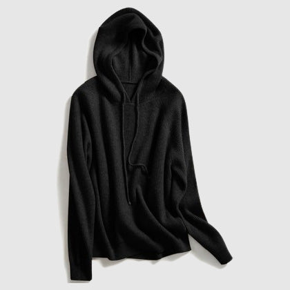 Giulia | Women's Hooded Cashmere Knit Sweater, Thermal Winter Pullover for Casual Wear