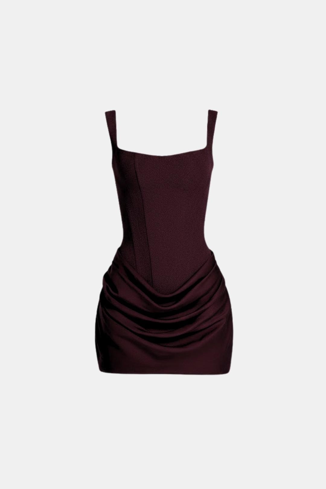 Ethel | Square Neck Corset Mini Dress | Sculpted Bodice & Effortless Glamour