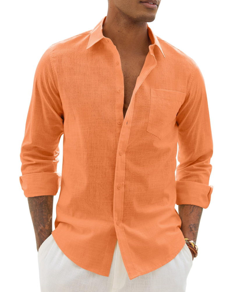 William | Men’s Lightweight Long Sleeve Shirt | Casual Chic Everyday Essential