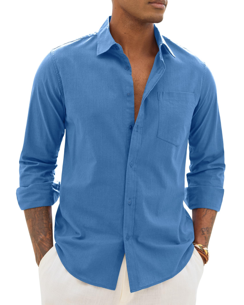 William | Men’s Lightweight Long Sleeve Shirt | Casual Chic Everyday Essential
