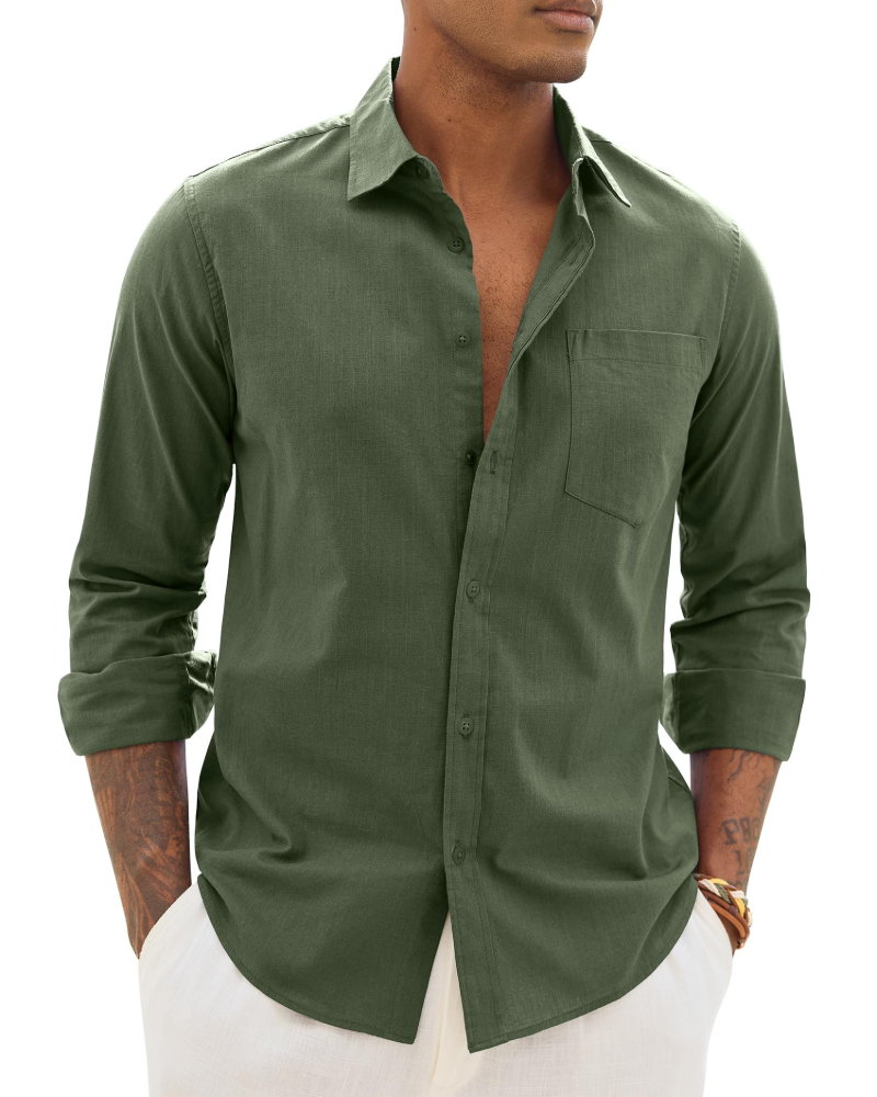 William | Men’s Lightweight Long Sleeve Shirt | Casual Chic Everyday Essential
