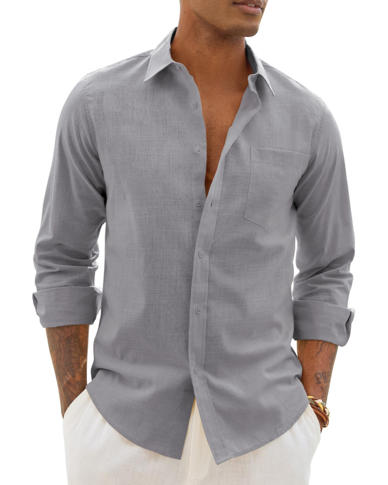 William | Men’s Lightweight Long Sleeve Shirt | Casual Chic Everyday Essential