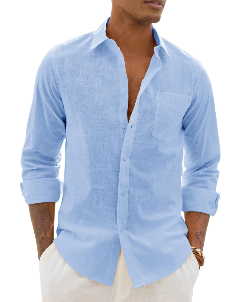William | Men’s Lightweight Long Sleeve Shirt | Casual Chic Everyday Essential