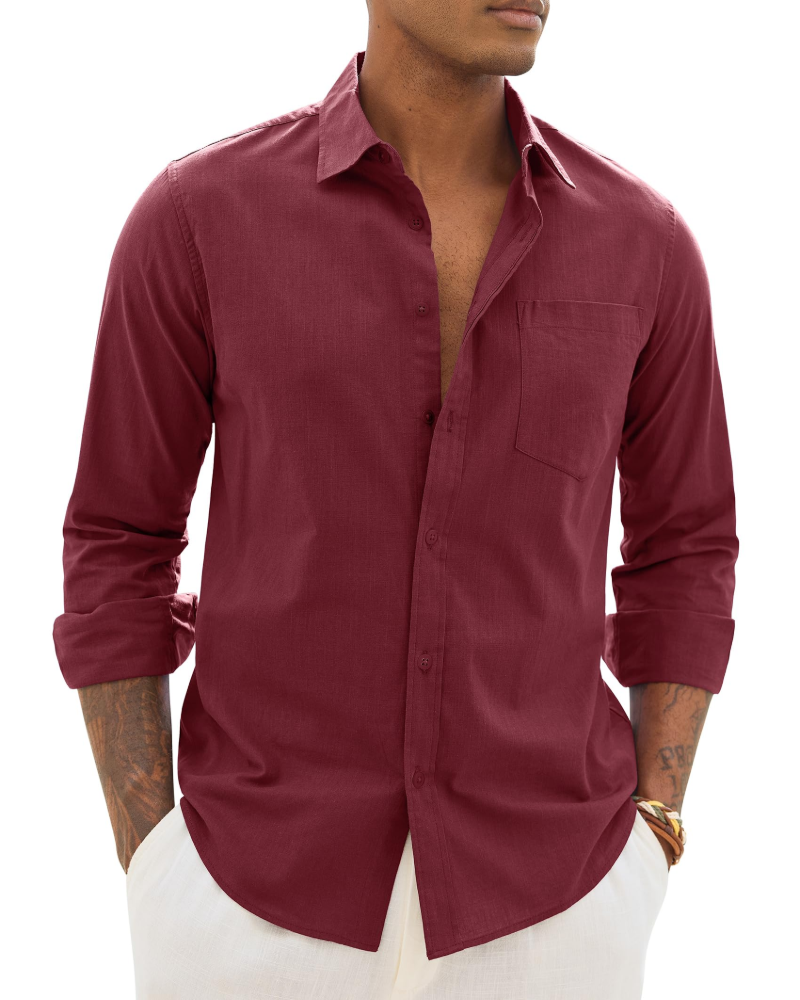 William | Men’s Lightweight Long Sleeve Shirt | Casual Chic Everyday Essential