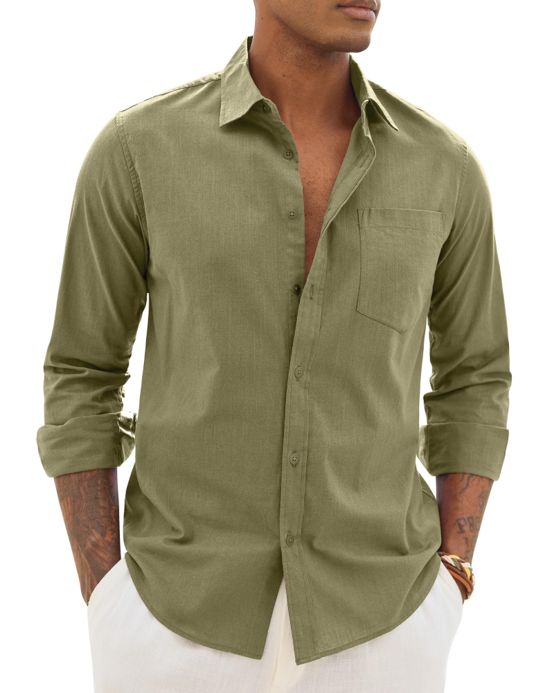 William | Men’s Lightweight Long Sleeve Shirt | Casual Chic Everyday Essential