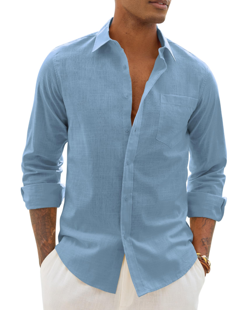 William | Men’s Lightweight Long Sleeve Shirt | Casual Chic Everyday Essential
